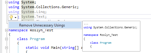Remove Usings